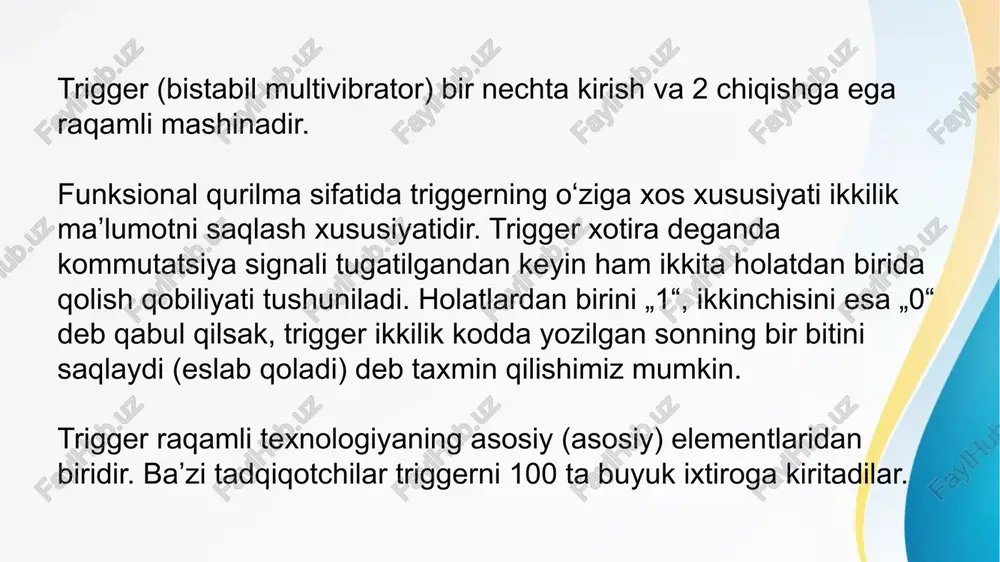 triggerlar va ularning ishlash prinsi - Page 4