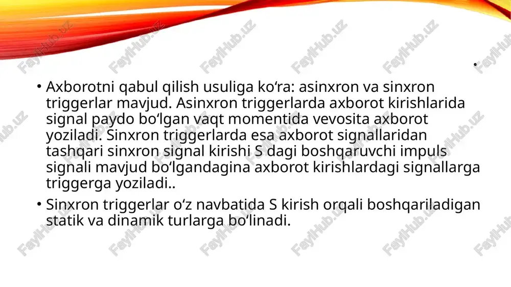 triggerlarning turlari va ularning ishlash prinsiplari - Page 4