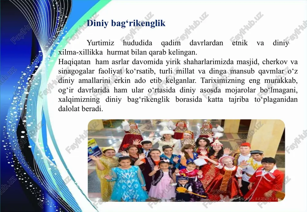 diniy bag‘rikenglik, tolerantlik—xalqlar do‘stligining muhim poydevori - Page 4