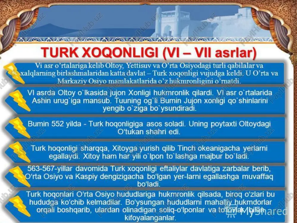 turk xo'ponligi (vi - vil asrlar) - Page 4