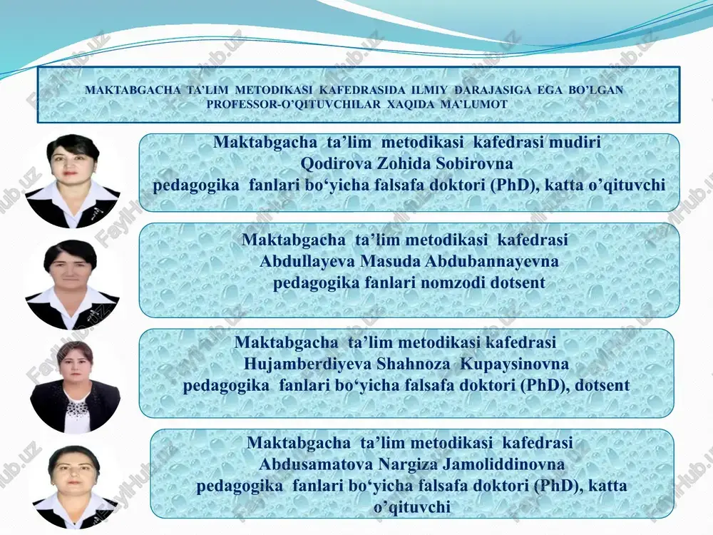 arov faxriddin mo‘minova dilafro‘z sattarov baxtiyor sobirovna alisherovich akbaraliyevna kotibjonovich maktabgacha ta’lim metodikasi fakultetlararo jismoniy boshlang‘ich ta’limda aniq va boshlang’‘ich ta’limda ijtimoiy kafedrasi mudiri madaniyat kafedrasi mudiri tabiiy fanlar kafedrasi mudiri fanlar kafedrasi mudiri ml bo tine mhhobalimoh maktabiaya tabjinm talukmjiotu "hamahtah aabiat yhmbepchtethhm smivh mytaxaccactavepratitah, ‘tabamm ayhanmuapa 202 ins cerzsipran somaa6werennct-rpenepr=p6amsaap ‘aliquam gpa nme so ‘mmasooanmos mttsa sa gomzamrws cambuspaa marop [maktabiaya tabmmm talika/iotaapa vhhobalmoh maktabiaya tab/imm talukwjiothhmht mmkohmatiaph ynoeporer myraxaccncraph yomonnaah spatunra ant etonpmanapintrtaxpwoson genome yenaeporrer mita shove oumpenaa. ‘tune meronyucanapien awanvérra zansux wu, annua egaronen "roxphéa-ctos nagar "ome aan eran ‘eapsangym rarasanap sa jwomyeunap yay yraiinnc sewn hamahtah jabnat ‘yhmbepchtet prezentatsiya powerpoint innovatsion maktabgacha ta'lim tashkiloti namangan davlat universitetini maktabgacha ta'lim tashkilotlari uchun mutaxassis tayyorlaydigan ta'lim yfnalishlari maktabgacha ta'lim defektologiya psixologiya ijtimoiy ish pedagogika va psixologiya musiqa ta'limi va san'ati innovatsion maktabgacha ta'lim tashkilotining imkoniyatlari talabalar o'quv amaliyotlarini bevosita universitet mttda amalga oshiradilar. dars mashg'ulotlarini talabalar online …