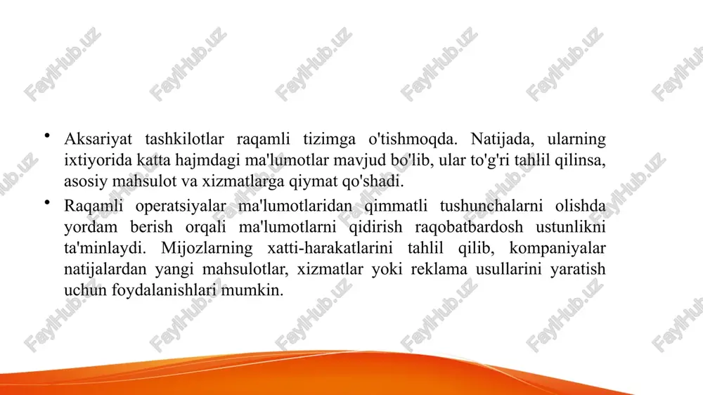 ni oʻz ichiga regressiya va korrelyatsiya kabi algoritmlari kiradi. bu davrda dastlabki kompyuterlarning vujudga kelishi va maʼlumotlarni qayta ishlash va tahlil qilish muhim omil hisoblangan. korrelyatsiya va regressiya korrelyatsiya - bu ikki o'zgaruvchi o'rtasidagi munosabat yoki munosabatni aniqlaydigan statistik ko'rsatkich. o'zgaruvchilar bir-biri bilan bog'langan bo'lsa, ular korrelyatsiyaga ega deyiladi regressiya (lotincha regressus - qaytish, teskari harakat) regressiya - bu o'tmishdagi ma'lumotlar va uning natijalarini hisobga olgan holda, natijani eng yaxshi tarzda bashorat qilishdir. korrelyatsiya va regressiya misollar regressiya mashinali o'rganish muammosi uchun kerak - bu ko'plab misollarni o'z ichiga oladi, lekin ular bilan cheklanmaydi, jumladan: moliyaviy prognozlash (masalan, uy bahosi yoki aktsiya bahosi) sotish va aksiyalarni prognozlash. korrelyatsiya tushunchasi investorlar tomonidan investitsion portfellarni tuzishda faol foydalaniladi. ular doimiy ravishda neft narxi va dollar kursi o'rtasidagi bog'liqlikni kuzatib boradilar va turli yirik kompaniyalar aksiyalarining korrelyatsiya koeffitsientini baholaydilar. bunday kuzatishlar investorlarga eng samarali portfelni yaratishga va risklarni diversifikatsiya qilishga yordam beradi. diversifikatsiya …