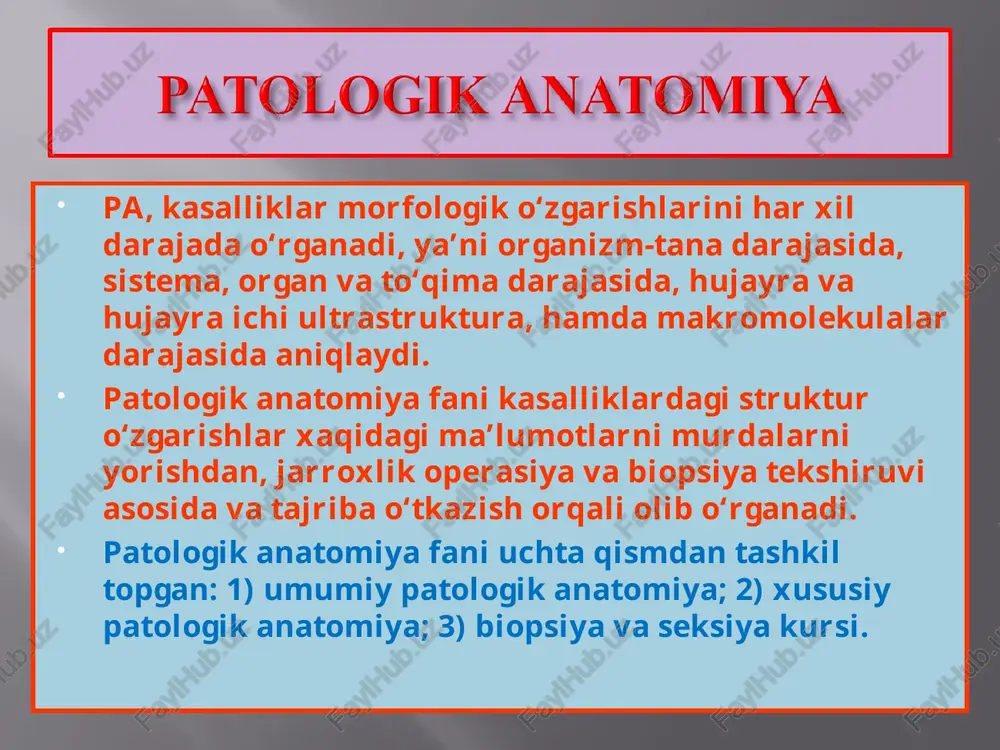 xosil bo‘lishi. jigar yog‘li distrofiyasi. gepa-tositlar sitoplazmasida, asosan bo‘lakchalar periferik qismida yog‘ tomchilari mavjud. bo‘yoq: gematoksilin-eozin gepatositlar yog‘li distrofiyasi. gepatositlar sitoplazmasi sariq yog‘ tomchilari bilan to‘lgan. bo‘yoq: sudan iii bilan kardiomiositlar yog‘li distrofiyasi. sitoplazmada sariq yog‘ tomchilari (a) venulaga yaqin joylashgan (b), sog‘ kardiomiositlar guruxi (v). bo‘yoq: sudan iii bilan kardiomiositlar yog‘li distrofiyasi. mitoxondriyalar (m) orasida, ularning tegib turgan tashqi membranasida yog‘ (l) tuzilmalari joylashgan. elektron mikroskopiya buyrak kanalchalari epiteliysi yog‘li distrofiyasi (buyrak amiloidozida). koptokcha kapillyar devorida (a) amiloid, kanalcha epiteliysi va bo‘shlig‘ida (b), buyrak stromasida (v) yog‘ mavjud. bo‘yoq: sudan iii bilan nefrositlar yog‘li distrofiyasi. xujayra bazal qismida lipid (l) tomchilari joylashgan. mitoxondriya (m) saqlangan. elektron mikroskopiya glikogenozda gepatositlar. sitoplazmasida membranali chegaralangan glikogen (gl) to‘plangan. ya – yadro. er –endoplazmatik retikulum. m –mitoxondriya. jk – o‘t kapillyari. elektron mikroskopiya buyrak kanalchasi epiteliysi uglevodli distrofiyasi (qandli diabetda). kanalcha distal qismida (a) va kanalcha bo‘shlig‘ida (b) rubinli-qizil glikogen granula mavjud. gangliozidlipidoz …
