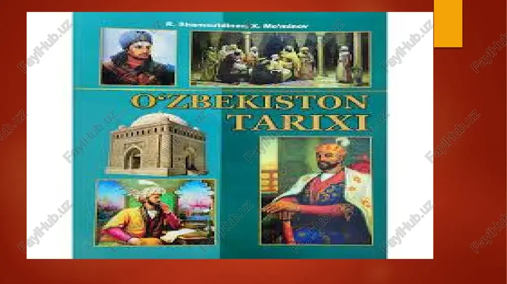 ilish jarayonini boshdan kechirganlar, ularning ijtimoiy, siyosiy, iqtisodiy, ma‘naviy hayoti bir-birlari bilan uzviybog’liq bo`lgan. shu sababli o’zbekiston tarixini qo`shni mamlakatlar tarixi bilan bog’lab o`rganish taqozo etiladi. qozoq qirg’iz, qoraqalpoq, turkman, tojik, fors,afg’on, hind, arab va boshqa xalqlar tarixini qanchalik yaxshi bilsak, u o’zbekiston xalqlari tarixini shunchalik chuqur, har tomonlama o`rganishga imkon yaratadi, ko`maklashadi. tarixiy voqea va hodisalarni o`rganish, ularni tahlil etish va yoritishda holisona, haqqoniy, adolatli yondoshuv muhim metodologik qoidadir. holislik qoidasini tarixiy voqea, hodisalarni o`rganayotganda ular bilan bog’liq bo`lgan barcha faktlarning hech bir istisnosiz butun majmuini birga olib tekshirishni, xaqqoniy dalillarga asoslanishini talab qiladi. o’zaro aloqada va munosabatda deb tekshirish lozimdir. oldindan tug`ilgan bir g’oyani, uydirmani oqlash darkor bo`lsa, faktlar silsilasidan faqat ayrim, mos keladiganlarinigina saylab, tanlab olinishi "tajribasi" sir emas, albatta bunaqa holatlar ham bo`lgan. lekin bunday yo`l bilan chiqarilgan xulosa va baho holisona, haqqoniy bo`lmay, u so`zsiz bir tomonlamalikka olib keladi. image6.jpeg image7.jpeg image8.jpeg image1.png image2.png image3.png …