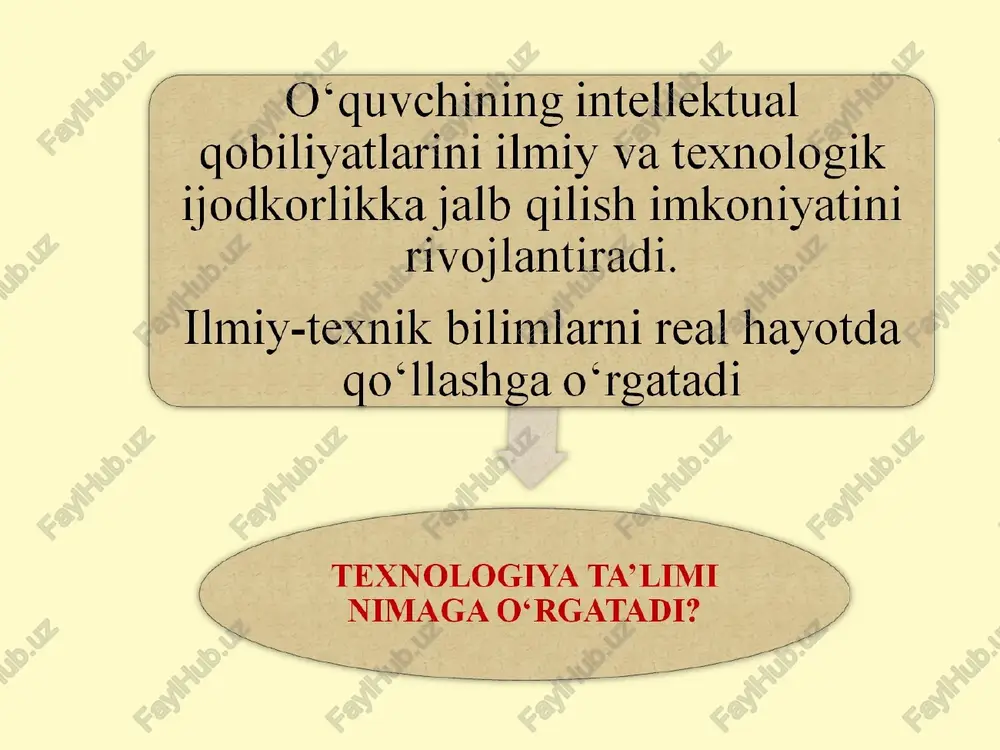 oshira borish, —————"|_ mashg‘ulotlarda zamonaviy ilg‘or pedagogik texnologiyalar, didaktik vositalardan keng foydalanish, | texnologiya ta’lim darslarini tashkil etish. \s dars magqsadlari uchun misollar: ® kuchukcha yasash kuchukcha yasashda_— origami _—_usulidan foydalaning. belgilarga e’tibor bering © oh | ae & @ae@ im oy savollar