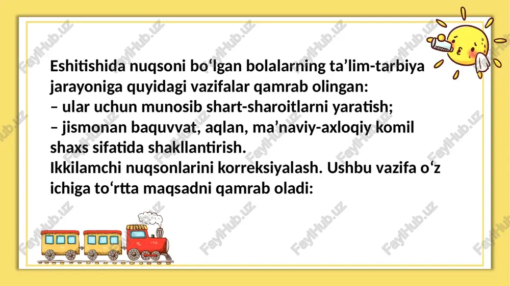 zaif eshituvchi bolalarning faoliyat turlari - Page 4