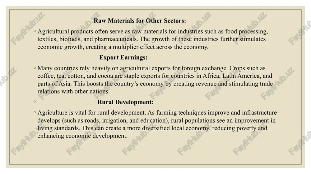 hat farmers have access to land ownership and land rights can incentivize investment in agricultural productivity and sustainable farming practices. image2.jpg image3.jpeg image4.jpeg image5.jpeg 3 ates j how agriculture drives economic g —. /docprops/thumbnail.jpeg agriculture and economic growth