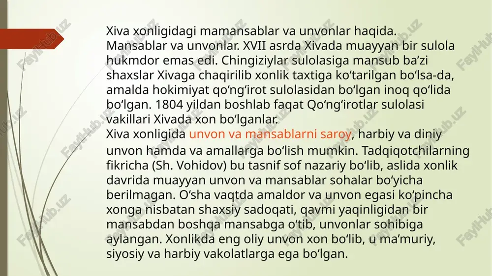 xivaxonligining oliy darajali saroyun vonlari va mansablari - Page 4