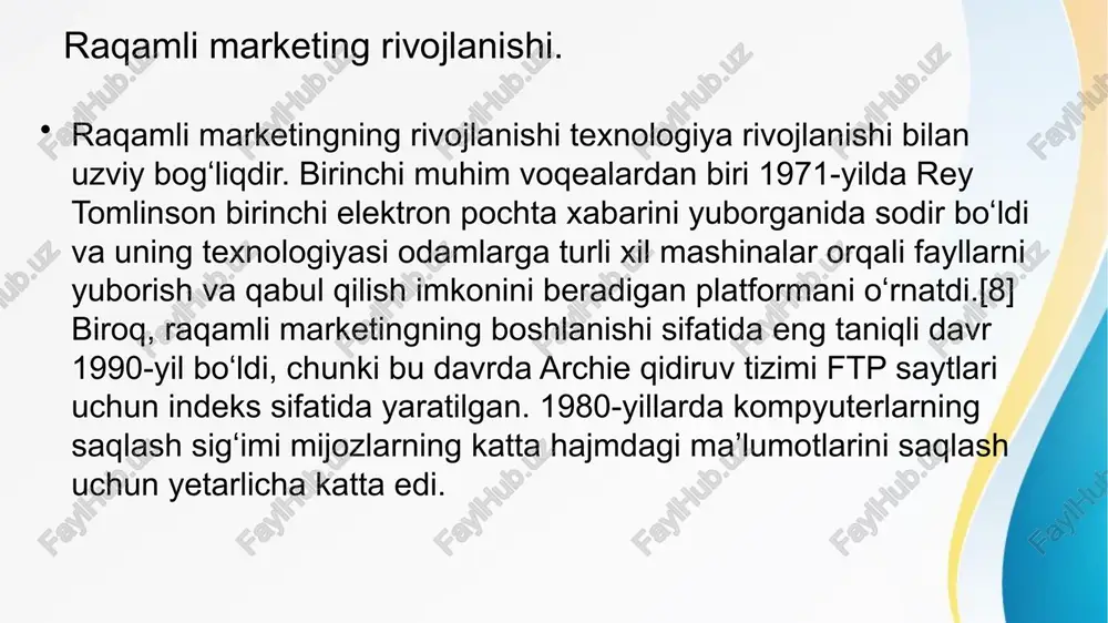 eshta yoʻnalish: bosishlarga ustuvorlik berish, qidiruv va displeyni muvozanatlash, mobil telefonlarni tushunish, maqsadlilik, koʻrish imkoniyati, brend xavfsizligi va notoʻgʻri trafik va platformalararo oʻlchovdir. smm – ijtimoiy tarmoq marketingi nima? ijtimoiy tarmoqlarning kun sayin keskin rivojlanishi bu tarmoqlar orqali biznes qilish va biznesni rivojlantirish uchun ajoyib imkoniyat yaratib berdi. smm biznesdagi brendni yaratish, rivojlantirish, undagi mahsulot va xizmatlarni sotish sonini ko‘paytirish, mijozlarni veb-saytga o‘tishini oshirish uchun odamlar foydalanadigan tarmoqlardan, facebook, instagram, youtube, telegram, unumli foydalanishdir. umuman dunyo aholisini 62.3 foizi yoki 5.04 milliard kishining ijtimoiy tarmoq ishlatishi so‘zimizga dalil bo‘la oladi. biznes egalariga mijozlar bilan muloqot qilish va yangi mijozlarni jalb qilish usullarini taqdim etishdan tashqari, smm ularga qilayotgan harakatlarining muvaffaqiyatini kuzatish va jalb qilishning yanada ko‘proq usullarini aniqlashda yordam beradi va shunga asoslangan maʼlumotlarni tahlil qiladi. 20 yil ichida, 2004-yildan (ilk ijtimoiy tarmoqlar ayni shu yili ommalasha boshlagan) 2024-yilgacha, ijtimoiy tarmoqlardagi maʼlumotlar va biznesni rivojlantiradigan reklamalarning ko‘payishi ijtimoiy tarmoqlarni hatto …