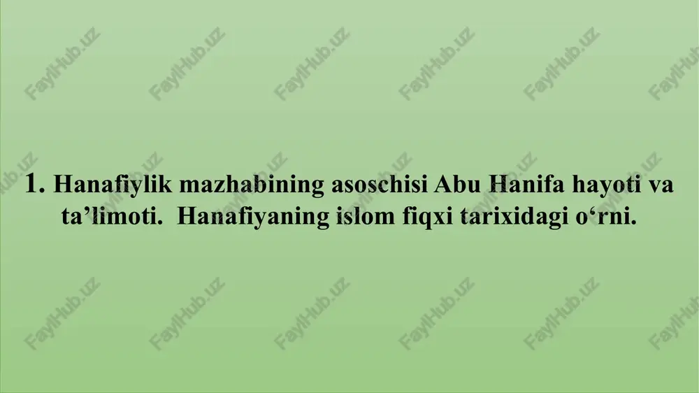 n birga o‘z davrining axloqiy va siyosiy an'analari, insonparvarligi, insonlarni qovushtiruvchi, ular o‘rtasida ziddiyat, nizolarning oldini oluvchi, adolat o‘rnatishga qaratilgan axloqiy fikrlar ham keng o‘rin olgan». islom dini manbalarning tarbiyaviy ahamiyati 4.tasavvuf tushunchasi va uning mohiyati. yusuf hamadoniy, abduxoliq g‘ijduvoniy, yassaviya, kubroviya, naqshbandiya tarqatlarining shakllanishi. ulug‘ mutasavvuf olim, shayx abduxoliq g‘ijduvoniy xoja yusuf hamadoniyning to‘rtinchi xalfalari (muridlari) bo‘lib, 1103 yilda g‘ijduvon shahrida tavallud topganlar. tasavvuf va sufiylik madaniyatiga bag‘ishlab ko‘plab asarlar yozib qoldirgan. ulardan quyidagilar: «risolai sohibiya», «maqomati shayxul-shuyux yusuf hamadoniy», «nasihatnoma», «vasiyatnoma», «ruboiyyot» va boshqalar xoja ahmad yassaviy markaziy osiyoning ijtimoiy-iqtisodiy, siyosiy va madaniy hayotida muhim mavqeyga ega bo`lgan. hozirgi turkiston, oldingi yassi yaqinidagi sayram shahrida tavallud topgan. yassaviyning tavallud sanasi ma`lum emas. ayrim tadqiqotchilar uni 63 yil yashagan deyishsa, ayrimlari 73 yoki 85 yil yashagan, deygan qarorga kelishgan. atoqli yassaviyshunos muhammad fuod kuprilizodaning aytishicha, yassaviy 120 yil yashab, hayotdan ko`z yumgan. rus olimi v.a.gordlevskiy bu raqamni yana besh …