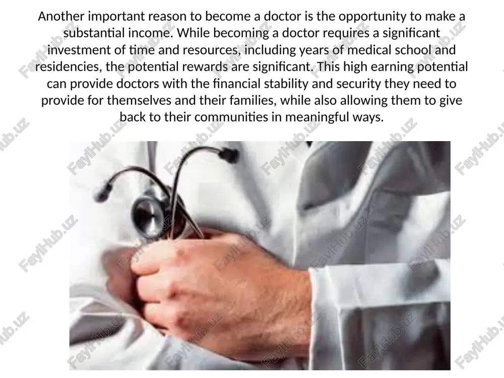 reasons to become a doctor essay - Page 4