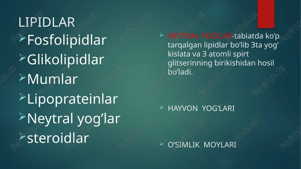 lipidlar tuzilishi va xossalari - Page 4