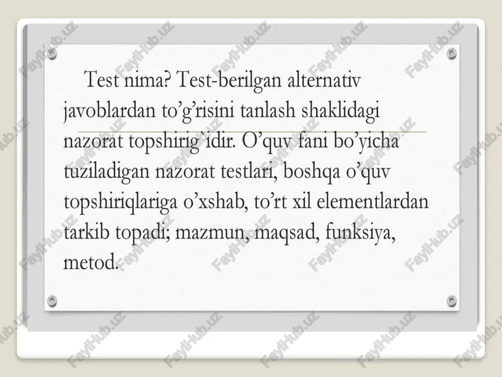 testlar va boshqa psixodiagnostik metodlar - Page 4
