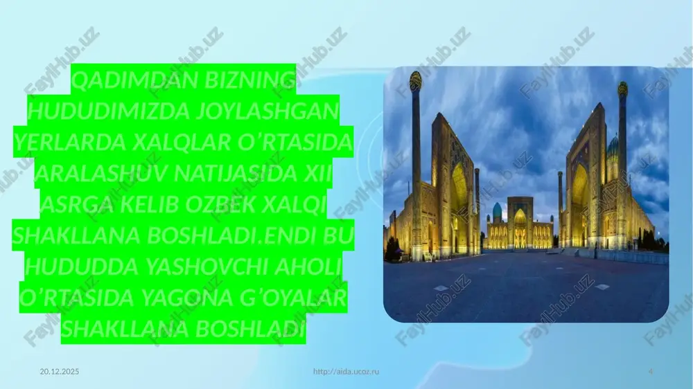 o'zbek xonliklari va milliy g'oya - Page 4