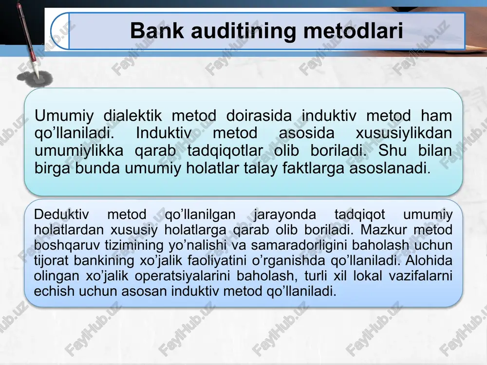 qaro standartlari ro’yxati 100-son axs «xalqaro audit standartlari va turdosh xizmatlarga izoh» 110-son axs «terminlar glossariysi» 100-son axs «xalqaro audit standartlarining kontseptual asoslari» 200-son axs «moliyaviy hisobotlar auditining maqsadi va uni tartibga soluvchi asosiy tamoyillar» 210-son axs «audit o’tkazish to’g’risidagi kelishuv xati» 220-son axs «audit sifatini nazorat qilish» 230-son axs «hujjatlashtirish» 240-son axs «aldash va xato» 250-son axs «moliyaviy hisobot auditi bo’yicha qonunlar va me’yoriy hujjatlarni ko’rib chiqish» 300-son axs «auditni rejalashtirish» 310-son axs «biznesni bilish» 320-son axs «auditda muhimlik» 400-son axs «tavakkalchilikni va ichki nazorat tizimini baholash» 401-son axs «kompyuter axborot tizimi sharoitida audit» 402-son axs «xizmat ko’rsatuvchi tashkilotlar xizmatlaridan foydalanuvchi sub’ektlar auditiga doir savollar» 500-son axs «auditorlik dalillar» 501-son axs «auditorlik dalillar – aniq moddalarga taalluqli qo’shimcha savollar» 510-son axs «dastlabki moliyaviy hisobot auditida boshlang’ich qoldiqlar bo’yicha auditorning ma’suliyati» 520-son axs «tahliliy amallar» 530-son axs «auditorlik tanlash va testlashning boshqa tanlash amallari» 540-son axs «hisob baholashlarning auditi» 550-son …