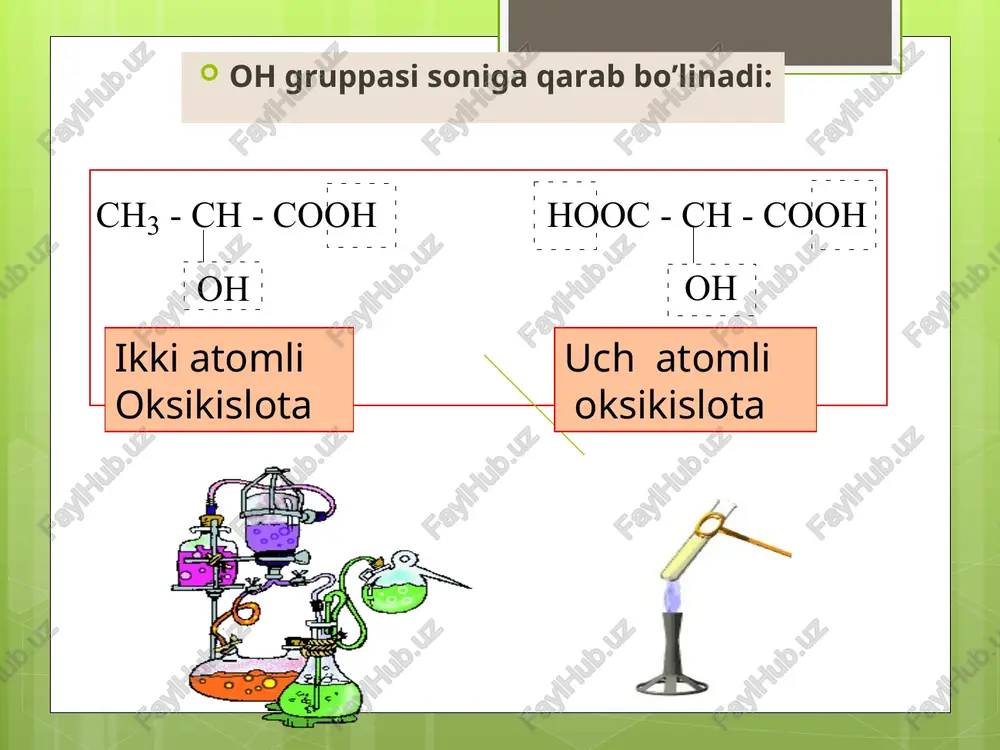 o t -2h 2 o  c 2 h 5 - ch - c = o o o o = c - ch - c 2 h 5 laktid 2-oksibutanovaya kislota  - oksikisloti   - oksikisloti  -oksikisloti @ - okcmkmchotbi ch 3 - ch - ch - cooh oh ch 3  t -h 2 o ch 3 - ch = c - cooh ch 3 2-metil-2-butenovaya kislota  3-oksi-2-metilbutanovaya kislota [ - okcmkmcnotbi ch 3 - ch - ch 2 - ch 2 -cooh oh  t -h 2 o ch 3 - ch - ch 2 - ch 2 - co o -lakton4-oksipentanovaya kislota ‘yy-okcukmcnotbi cech, + ove 2