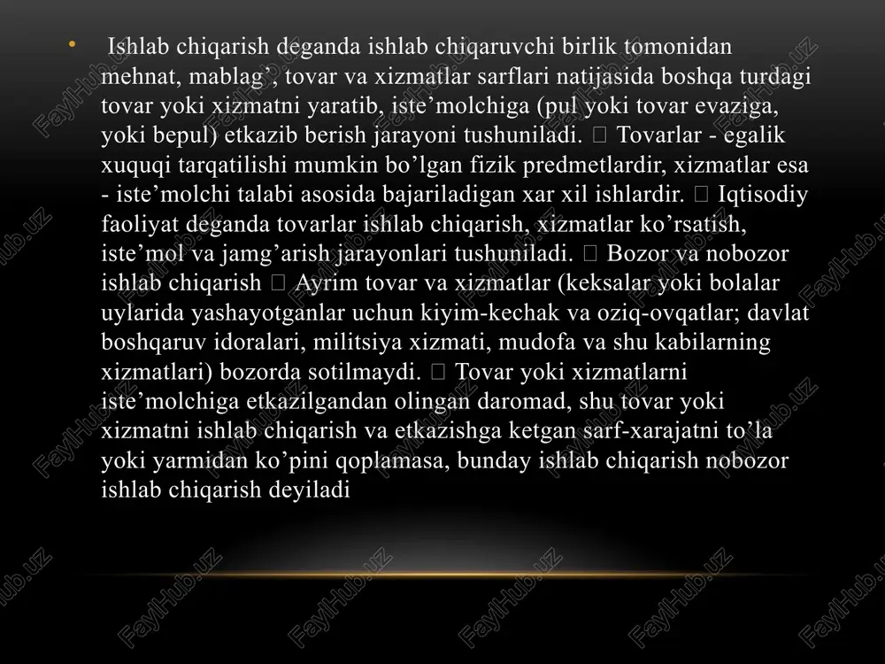 ap kypcathi, mmulimh japomay ba ooiimkhh takchmsial ba kkalita takchms1alll besocnta éku ounbocuta ouimhtah maxkoypuii commkap 4. vit x¥xanmknapura xm3mat kypcatybun hothkopat taukhotiaap yii xyoxkauapura, axouh typyxslapura hooo30p xh3matiiap kypcathit uxtuépuii tynopnap, oazamap, mysikqah onsmuran japomayuiap 5.yit xyoxkanuknapy 5.1.mm 6epysunnap 5.2.yau yayn huwiobyhiap 5.3.ennanran noran- xu3matunap 5.4.xycycuii mynkqah japomay oybunstap topap ba xu3matiaphu hmctebmoi khjimil, tobap uuiia6 ynkaphut ba xh3mat kypcathut mu xaku, mykyah omhtah hapomajuiap, tpaucdepraap, tobap ba xh3mathh cothinah tyran tyulymsap /docprops/thumbnail.jpeg ‘toshkent davlat iqtisodiyot universiteti samarqand filialt ‘mustaqil ish