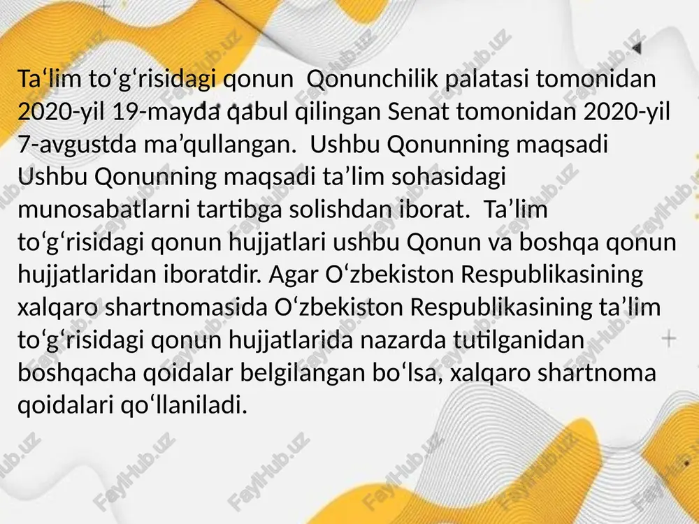 ta‘limto‘g‘risidagi qonun va kadrlar tayyorlash milliy dasturi - Page 4