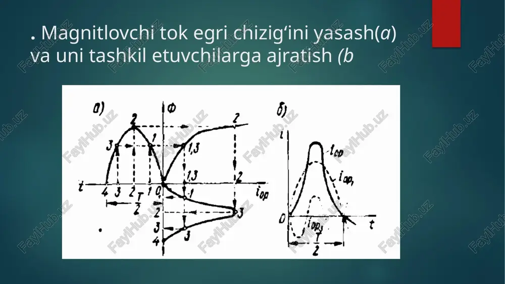 ing yuk chulg‘ami eyk vektoriga nisbatan tutgan holati bilan aniqlanadi. 99-rasm. bir fazali transformatorlarni tutashtirish guruhlari: v – 1/1–12; d – 1/1– 6. chulg‘amlarni tutashtirishning gostda ko‘rsatilgan sxemalari va tutashtirish guruhlari. avtotransformatorlar avtotransformatorlarning prinsipal sxemasi. transformatorlarning tuzilishi va ishlash tamoyili transformatorning ishlash prinsipi bir fazali ikki chulg‘amli transformator: a – konstruktiv sxemasi; b – prinsipial sxemasi. image6.jpg image7.jpg image8.jpg image9.png image10.png image11.png image12.png image13.png image14.png image15.jpg image16.png image17.jpg image2.png image3.png image4.png image5.png o> ute — ® = d,,,. sino t. re heatentenieneieaiientll ha ae ee ne ol fat oy ay a ae lo _ piel ipo, rama iq oqt dyazamnapnune ynanuu cxemanapy | eee rop er | iam ay dnekmpe ysamuul nunuacn 9 | c9.) nooct oh ul oad 2206 () cc) a8 noes f dcimunytes /docprops/thumbnail.jpeg