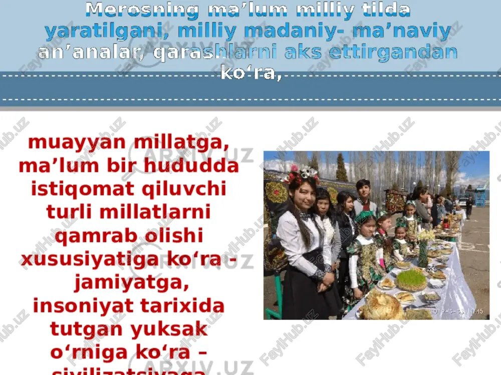xs rivojlanishi : : ijtimoiy —madaniy rivojlanish | ag bilinmagan bo'lsa, v-vi sinflarda o'zlashtirishi keskin farqlanadigan bolalar ko'zga tashlanib goladi. o'smirlarda nazariy, formal va refleksiv tafakkur turlari shakllanadi. xotira, idrok jarayonlari ham me, intellektualizaciya bo'la boshlaydi, ya‘ni o'smir o'quvy materiallarini tushinib idrok qilish va eslab golishni ca, o'rgana boshlaydi. ‘ @) shaxs va uning xususiyatlari. ijtimoiy munosabatlarning dastlabki va birlamchi asosi, ularni_ keltirib chiqaruvchi manbai - shaxs hisoblanadi. sotsiologiyada shaxsning shakllanishi, ijtimoiy birliklar bilan bog’liq holda rivojlanib boruvchi, uning ehtiyojlarini, shaxs va jamiyat, shaxs va ijtimoiy guruhlar o’rtasidagi funktsional munosabatlarni, shaxs huquqini 0’z-o’zidan boshgqarilishi jarayonlarini o’rganadi. e’tiboringiz uchun rahmat!