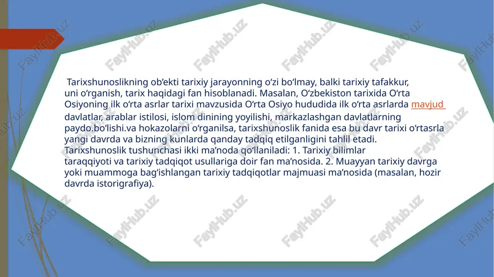 tarixshunoslik fanining maqsad va vazifalari - Page 4