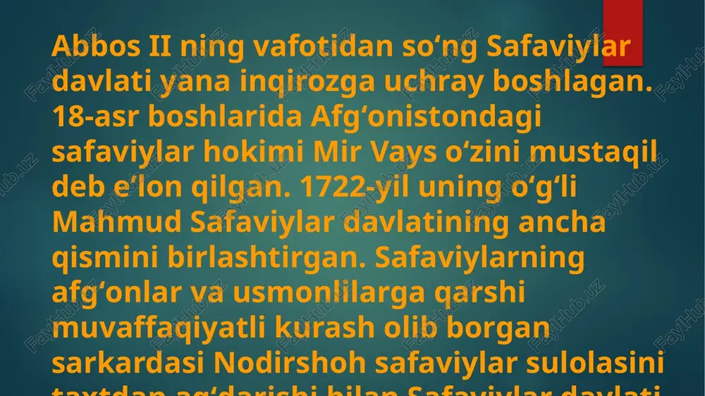 safaviylar davlati - oʻrta sharqda safaviylar boshqargan davlat (1502—1736) - Page 4
