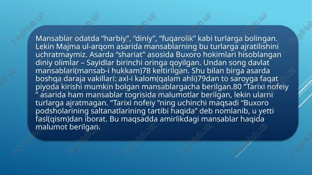 o'zbekiston tarixi fanidan tayyorlagan taqdimot - Page 4
