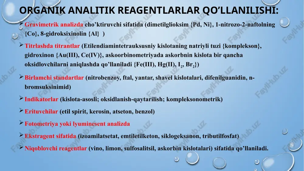 organik analitik reagentlar - Page 4