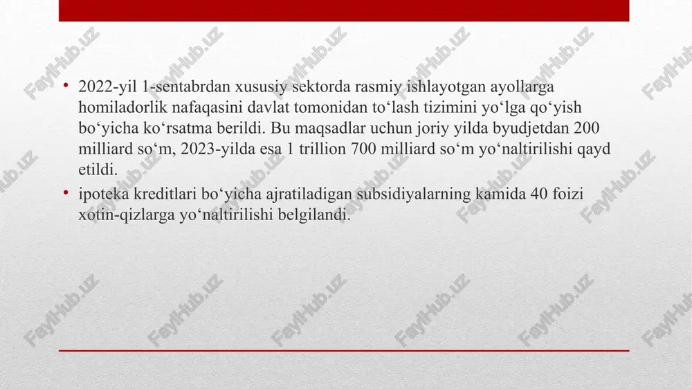 n xotin-qizlarning ijtimoiy va siyosiy faoligini kuchaytirish maqsadida respublika hamda mahalliy shoir va yozuvchilar, professor-o'qituvchilar, san'atkorlarni jalb qilgan holda targ'ibot tadbirlarini o'tkazish. xotin-qizlarni tazyiq va zo'ravonlik holatlarini ko'p uchramoqda. xotin-qizlarni tazyiq va zo'ravonlik holatlarini oldini olish maqsadida televidenie va ijtimoiy tarmoqlar orqali mazkur mavzuga aloqador ijtimoiy videoroliklar namoyishini ko'paytirish hamda mazkur muammo duch kelgan xotin-qizlar bilan shug'ullanadigan agentlik yoki byuro tashkil etish. e'tiboringiz uchun raxmat! image2.jpeg image3.jpeg _____microsoft_excel1.xlsx image4.jpeg image5.jpeg image6.jpeg image7.jpeg image8.jpeg image9.jpeg image10.jpeg image11.jpeg image12.jpeg image13.jpeg image14.png image15.png image16.png image17.jpeg image18.png image19.png image20.png image21.png list1 prodaji shahar joylarida yashovchi ayollar 846230 qishloq joylarida yashovchi ayollar 509990 sambo au0d0 /docprops/thumbnail.jpeg