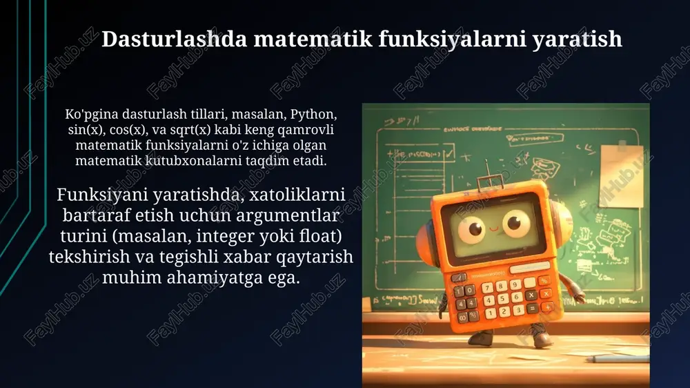 dasturlashda matematik funksiyalar hosil qilish - Page 4