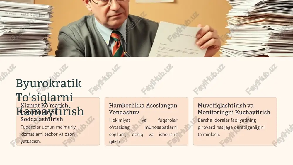 davlat boshqaruv tizimidagi islohatlarning asosiy yo'nalishlari - Page 4