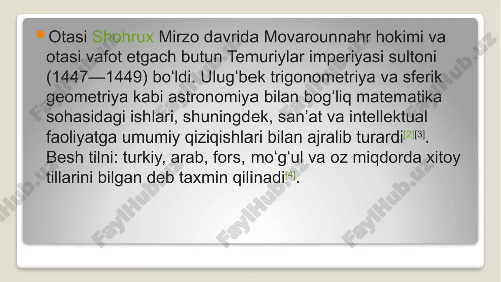 mirzo ulugʻbek davlat arbobi va buyuk oliy olim - Page 4