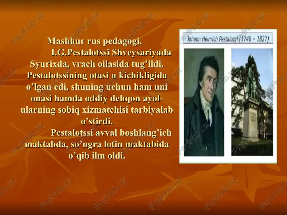 iogani genrix pestalotssining pedagogik g'oyalari - Page 4
