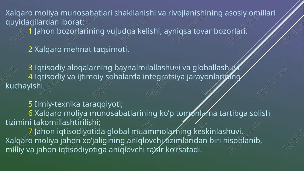 xalqaromoliyaning iqtisodiy mohiyati vaahamiyati - Page 4