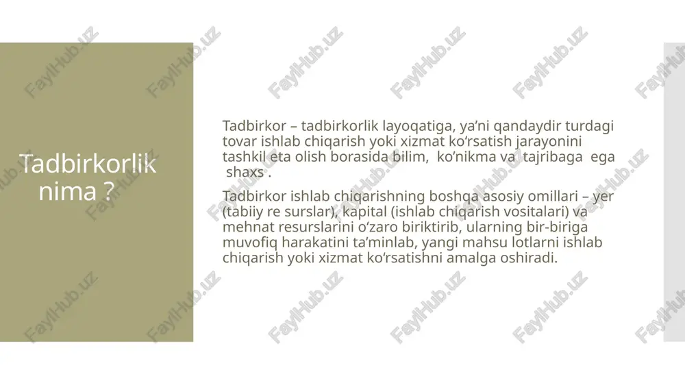 tadbirkorlikning mazmuni va ahamiyati - Page 4