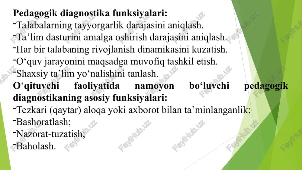 ir tuzilishini saqlab qolish, faoliyat rejimini saqlash, ularning dasturi va maqsadlarini amalga oshirishni ta'minlash tushuniladi boshqaruv ob’ektlari biologik, texnik, ijtimoiy tizimlar bo‘lishi mumkin. ijtimoiy tizimlarning turlaridan biri bu ta’lim tizimidir. o‘zbekiston respublikasi xalq ta’limi vazirligi, oliy va o‘rta maxsus ta’lim vazirligi, viloyat yoki shahar ta’lim boshqarmasi, shuningdek tuman ta’lim bo‘limlari ta’lim tizimini boshqarish subyektlari hisoblanadi. murakkab dinamik ijtimoiy tizim sifatida muayyan ta’lim muassasasi (maktab, universitet va boshqalar) ham boshqaruv ob’ekti hisoblanadi. bu yerda biz ta’lim muassasasini boshqarish va uning alohida tarkibiy qismlari, umumiy tizimning quyi tizimlari – ta’lim muassasasi haqida gapirishimiz mumkin. * pedagogik menejment-bu ularning faoliyati va rivojlanishi samaradorligini oshirishga qaratilgan pedagogik tizimlarni boshqarishning printsiplari, usullari, tashkiliy shakllari va texnologik usullari to‘plami (v.p.simonov). pedagogik menejment o‘quv jarayoni sub’ektlarining qiziqishlari, ehtiyojlari, motivlariga e’tiborni tavsiflaydi. “ta’lim to‘g‘risida”gi qonunda ta’lim tizimini boshqarish masalalari. ta’lim tizimini boshqarish prinsiplari. zamonaviy ta’lim tizimining xususiyatlaridan biri bu davlatdan ta’limni jamoat boshqaruviga o'tishdir. ta’limni davlat-jamoat boshqarmasining maqsadi …