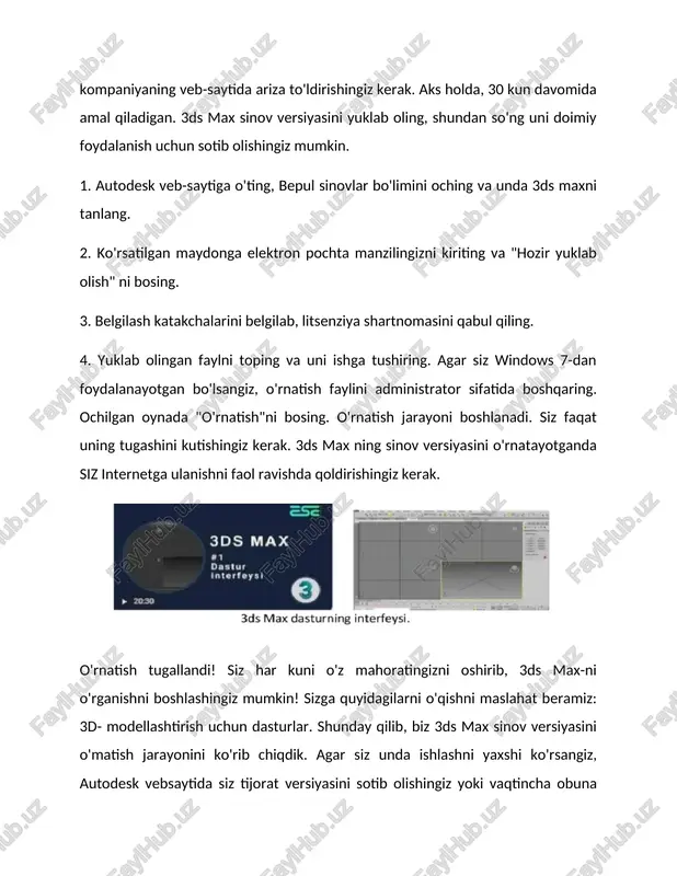 lik uch o'lchovli grafika maqsadlariga to'g'ri keltiriladi. 3d - grafikada ishchi fazoni shunday ifodalash kerakki, unda nafaqat modellashtirilayotgan uch o'lchovli geometric shaklni, balki uning geometrik joylashishi va holati hisobga olinishi kerak. uch o'lchovli grafikada dekart, silindrik va serik koordinata sistemalari ishlatiladi. poligonal turlar juft-jufti bilan uchlarni tutashtiruvchi qirralar sifatida aniqlanadi. boshlang'ich shakllar (primitiv) ni ishlatish dizaynerga (dasturga ham) ob'ekt shaklini o'zgartirishni ancha osonlashtiradi. beze sirtlari (bezier patches) - bu beze cho'qqilarining joylashishi bilan silliq sirtlardir. bu cho'qqilar sirtga urinma vektorlar (tangent) uchlarida joylashgan qo'shimcha boshqaruvchi nuqtalar (control points) yordamida sirtni egriligini aniqlaydi. bu sirtlar hisoblash tizimi uchun ma'lum qiyinchiliklarni tug'dirishiga qaramay, ular yordamida murakkab egri chiziqli ob'ektlarni modellashtirish mumkin. delphi dasturlash muhiti komponentlar palitrasi standart va qo'shimcha komponentlardan (standard va additional), dialoglar sahifasidan (dialogs), tizimli komponentlardan (system) va visual basic formatidagi ob'ektlar sahifasidan iborat(vbx).harbir saifadagi komponentlarning tartibi va tarkibi foydalanuvchi tomonidan o'zgartirilishi mumkin.standard bo'limi. frame komponenti. mainmenu va popupmenu komponentlari …