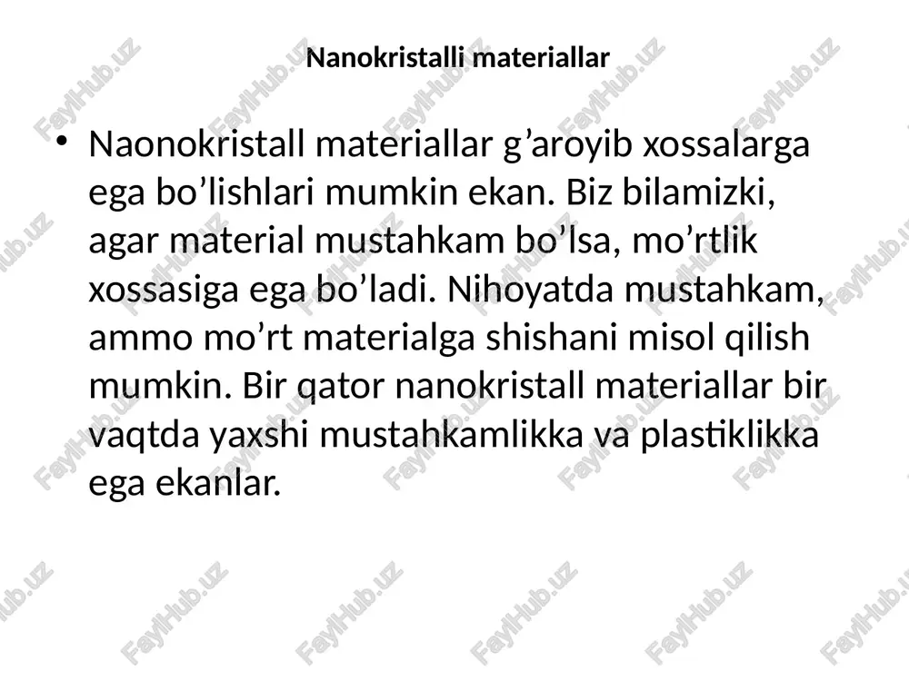 mustaqilishi nanokristallimateriallar - Page 4