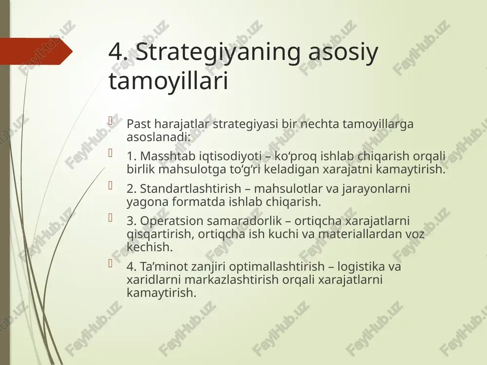 ik va mijoz ehtiyojini hisobga olish muhimdir. muvaffaqiyatli qo‘llanganda bu strategiya kompaniyani bozorda kuchli raqobatchiga aylantiradi va uzoq muddatli foydaga olib keladi. /docprops/thumbnail.jpeg