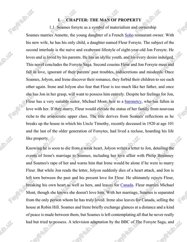 uncle timothy, recently deceased in 1920 at age 101 and the last of the older generation of forsytes, had lived a recluse, hoarding his life like property. knowing he is soon to die from a weak heart, jolyon writes a letter to jon, detailing the events of irene's marriage to soames, including her love affair with philip bosinney and soames's rape of her and warns him that irene would be alone if he were to marry fleur. but while jon reads the letter, jolyon suddenly dies of a heart attack, and jon is left torn between the past and his present love for fleur. he ultimately rejects fleur, breaking his own heart as well as hers, and leaves for canada. fleur marries michael mont, though she knows she doesn't love him. with her marriage, soames is separated from the only person whom he has truly loved. irene also leaves for …