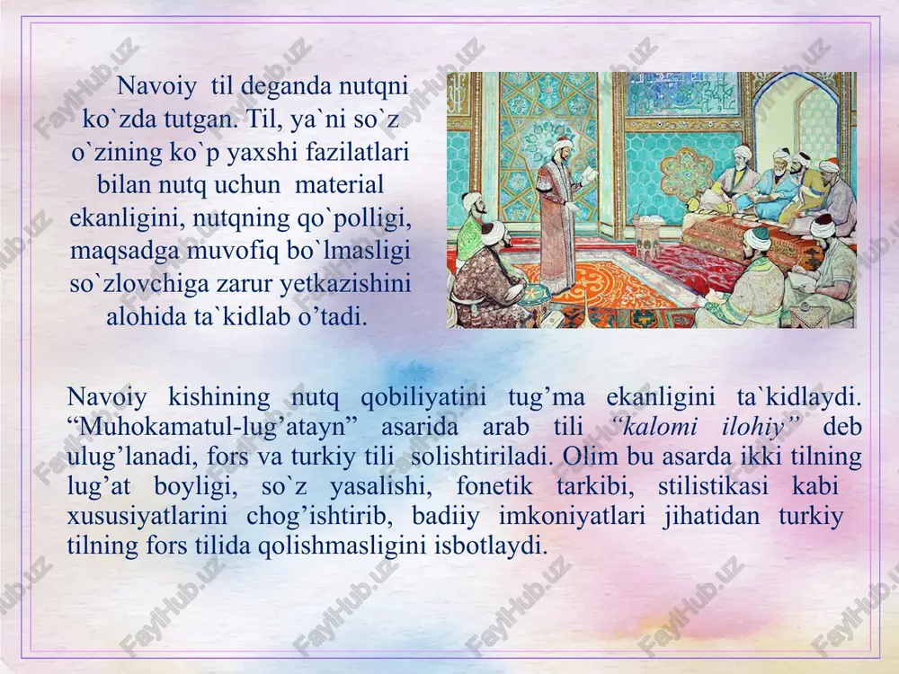 alisher navoiyning nutq va notiqlik haqidagi qarashlari - Page 4