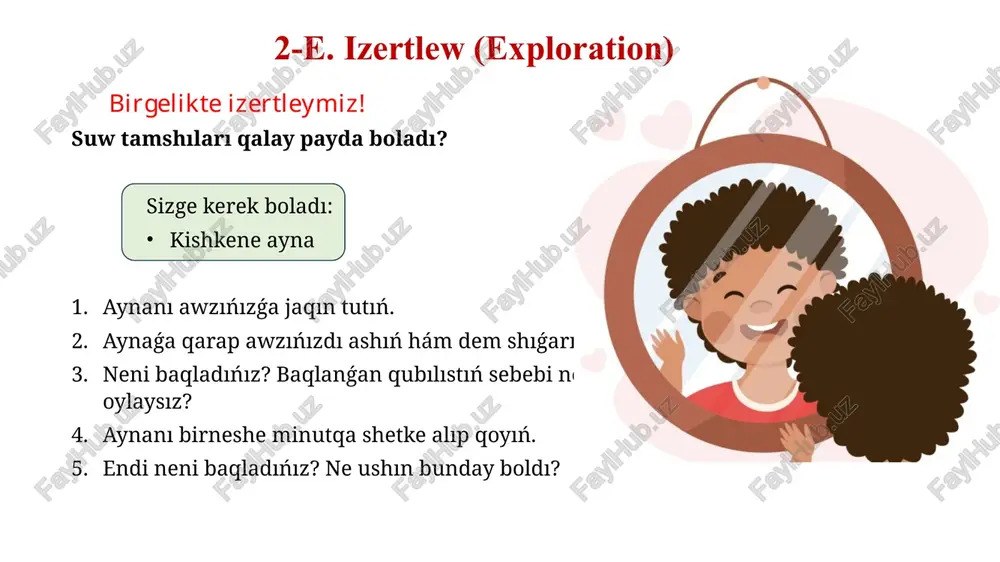 ǵan waqıtlarda kondensaciyalanǵan suw puwları muz bólekshelerin payda etip, jerge qıraw bolıp túsedi. okean hám qurǵaqlıqlardan kóterilgen puwlardıń úlken bólegi jerden birneshe kilometr biyiklikte ushıp júredi. bunday biyiklikte temperatura jer betine qaraǵanda biraz tómenlew boladı. bunday jaǵdayda suw puwlarınıń toyınıwı ańsat boladı. íǵallıq joqarı bolǵanda hám temperatura jáne de páseygende toyınǵan puwlar kondencaciyalanıp, mayda suw bólekshelerin payda etedi. olar bizge bult bolıp kórinedi. temperatura jáne de tómenlegende suw bóleksheleri birlesip, suw tamshılarına aylanıp baradı. óziniń awırlıǵın tuta almaǵan suw tamshıları jerge jawın bolıp túse baslaydı bulttaǵı temperatura suwıp ketkende suw puwları muz bólekshelerin payda etip kondensaciyalanadı. muz bóleksheleri bir-biri menen birlesip, qar ushqınların payda etedi hám solay etip qar jawadı tómen temperaturalı bultta payda bolǵan muz bóleksheleri hawa aǵımlarınıń tásirinde bir neshe márte joqarıgá-tómenge qozǵalıwı múmkin. bunda muz bóleksheleriniń hár kóterilgeninde olardı muz perdesi qaplaydı. hárbir kóterilip túskende muz bóleksheleri iri bolıp baradı hám sel payda boladı. hawa rayı hawanıń …