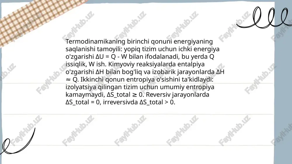 kimyoviy termodinamika - Page 4