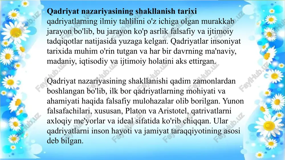 qadriyatnazariyasining shakllanish tarixi - Page 4