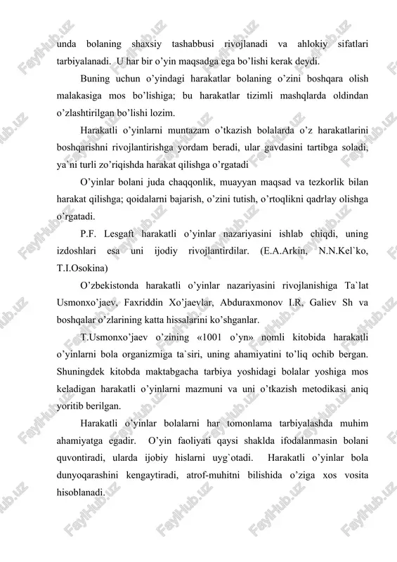 akatli o’yinlar bolaning aqliy rivojlanishiga yordam beradi. bola o’yin faoliyati tufayli fazo va buyum voqeligini amalda o’zlashtiradi, shu bilan birga fazoni idrok etish mexanizmini o’zi ham juda takomillashadi. masalan, bola tomonidan harakat yo’nalishini mustaqil tanlash va harakatini o’yin qoidasida qat`iy belgilangan yo’nalishda bajarishi bir tomondan o’yin vaziyatini (bevosita idrok qilinadigan) va ko’rish-motor reaksiyasini (o’yin harakatlarini) darxol baholashni, ikkinchi tomondan o’z harakatlarini fazo-o’yin muhitida anglash va tasavvur qilishni talab etadi. harakatli o’yinlar bolalarda oddiy vaqt mo’ljalini shakllantiradi. ular quyidagilarda ifodalaniladi: o’yin harakatlarining izchilligini tushunib olishda avval, so’ng, bundan keyin, bundan oldin, barini bir vaqtda kabi o’yin topshiriqlarini signalga ko’ra, bolalar uchun belgilangan muddat doirasida tez bajarishida ko’rinadi. bu o’yinlarga bolalar fazoda mo’ljal olishni, harakatlar izchilligi va ularga vaqt davomida amal qilishni mashq qiladi. o’yinlar mazmunini, butun o’yin vaziyatini, uning qoidalarini, personajlar harakatini mustaqil tushuntirish, bolalarning joylashish o’rnini, o’yin atributlarini va harakat yo’nalishlarini fazoviy iboralarni ishlatgan xolda ko’rsatish, o’tkazilgan o’yinga baho berish …