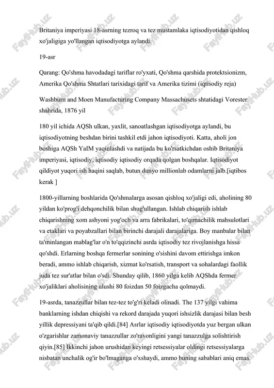 hi va rekord darajada yuqori ishsizlik darajasi bilan besh yillik depressiyani ta'qib qildi.[84] asrlar iqtisodiy iqtisodiyotda yuz bergan ulkan o'zgarishlar zamonaviy tanazzullar zo'ravonligini yangi tanazzulga solishtirish qiyin.[85] ikkinchi jahon urushidan keyingi retsessiyalar oldingi retsessiyalarga nisbatan unchalik og'ir bo'lmaganga o'xshaydi, ammo buning sabablari aniq emas. 20-asr neft quduqlari los-anjelesda, kaliforniya, 1905 yil asr yangi yangiliklar va mavjud innovatsiyalar yaxshi amerikalik iste'molchilarning turmush darajasini yaxshilashga eshik ochdi. ko'pgina firmalar mamlakat miqyosida paydo bo'lishini qo'llash uchun ko'lam tejamkorligi va aloqaning yaxshilanishidan siqilgan holda yig'ilishdi. uch sohalardagi kontsentratsiya monopoliyadan qo'rqib, narxlarni ko'tarishga va mahsulot ishlab chiqarishni ishlab chiqarishga keladi, ammo bu firmalarning tarkibini ishlab chiqarishni juda tez pasaytirdiki, tendentsiyalar ushbu sohalarda narxlarning ishlab chiqarish va ko'proq ishlab chiqarishga yo'naltirilgan edi. ko'pgina ishchilar tomonidan eng yuqori ish haqini taklif qilishi mumkin bo'lgan kompaniyalarning muvaffaqiyatlari bilan o'rtoqlashdilar. qo'shma hech bo'lmaganda 20-asrning 20-yillaridan yaim bo'yicha eng yirik milliy iqtisodiyoti[49]. ko'p yillar kasalliklar kasalliklari katta depressiyaga tug'dirsa, 1930-yillarning …