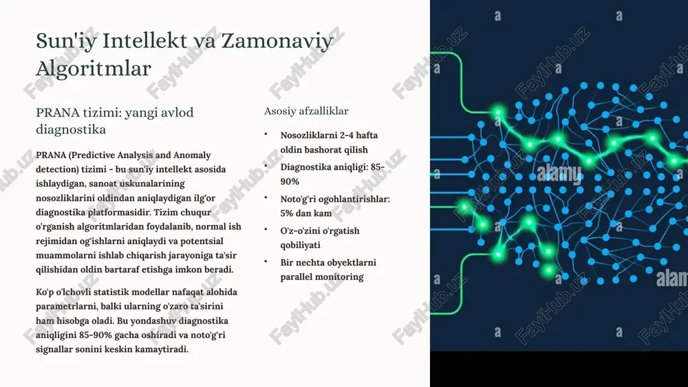 stlabki skrining chuqur diagnostika yakuniy tasdiqlash bosqichi redundansiya printsipi: tizimning muhim komponentlari dublikatlanadi va muammolar yuzaga kelganda rezerv tizimlar avtomatik ravishda ishga tushadi. o'z-o'zini tiklash funksiyalari esa vaqtinchalik nosozliklarni mustaqil ravishda bartaraf etish imkonini beradi. inson omili va avtomatlashtirish muvozanati gibrid nazorat modeli zamonaviy boshqaruv tizimlari inson va mashina o'rtasidagi optimal hamkorlikni ta'minlaydi. avtomatik monitoring operatorlarning ish yukini kamaytiradi va ularni xato qilish ehtimolini pasaytiradi. 1 avtomatik monitoring tizim doimiy ravishda barcha parametrlarni kuzatib boradi va inson xatolarini kamaytiradi 2 real vaqt ogohlantirishlar operatorlar muhim hodisalar haqida zudlik bilan xabardor qilinadi va aniq tavsiyalar oladilar 3 qaror qabul qilish kritik vaziyatlarda yakuniy qarorni tajribali mutaxassis qabul qiladi 4 xavfsizlik ta'minoti mas'uliyat taqsimoti va ko'p darajali tekshiruvlar orqali maksimal xavfsizlik muvaffaqiyatli joriy etilgan tizimlar shuni ko'rsatadiki, to'liq avtomatlashtirish emas, balki inson va mashinaning o'zaro to'ldiruvchan hamkorligi eng yaxshi natijalar beradi. kelajak istiqbollari va innovatsiyalar sun'iy intellektning rivojlanishi chuqur o'rganish va tabiiy …