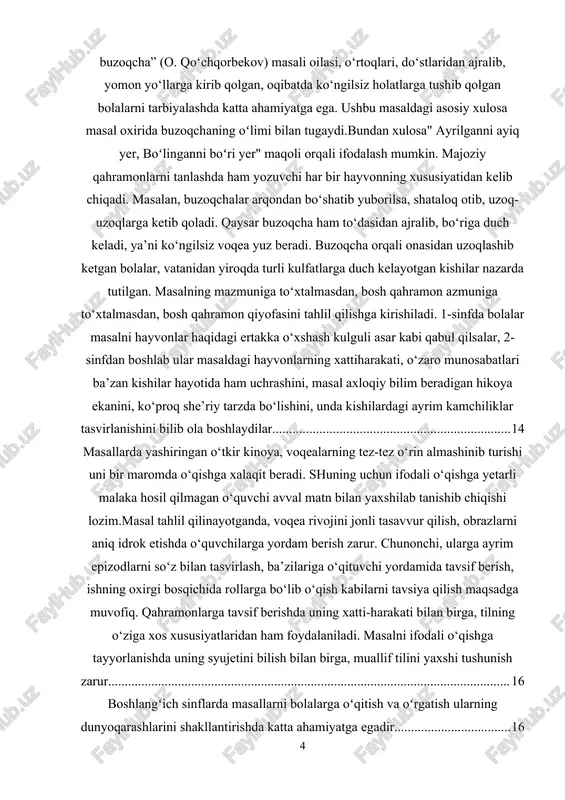 zlar− hayvonlar, jonivorlar va o‘simliklar dunyosiga ko‘chiriladi. adabiyot nazariyasida masalga liro-epik janrlardan biri sifatida she’riy shakldagi, majoziy xarakterdagi qisqa syujetli asar deb ta’rif beriladi. masallarda turli hayvonlar majoziy suratda asarning qahramonlari sifatida tasvirlanadi. adabiyot nazariyasida masalga liro-epik janrlardan biri sifatida she’riy shakldagi, majoziy xarakterdagi qisqa syujetli asar deb ta’rif beriladi. masallarda turli hayvonlar majoziy suratda asarning qahramonlari sifatida tasvirlanadi. masal kichik hajmli, ammo boy mazmunli, tugun, kulminastion nuqta va yechimi bo‘lgan kichik pesani eslatadi. u biror voqea-hodisani qisqa, mazmunli tasvirlashda ajoyib namuna bo‘la oladi. «antik adabiyotda ezop masallari juda mashhur bo‘lgan. ezop quldorlik jamiyati sharoitida hukmron doiralarning jirkanch kirdikorlarini ochiqdan-ochiq tanqid qilish ilojini topolmagach, o‘zining satirik asarlarini kinoyaviy til va uslubda yozishga majbur bo‘lgan. mashhur rus masalchisi i. a. krilov ham, atoqli o‘zbek masalchisi gulxaniy ham “ezop tili”da yozganlar. a. navoiy dostonlarining bir qancha epizodlari, “sher bilan durroj”, “kabutar” singari masallari yaxshi xislatlarni tarbiyalashda katta rol o‘ynaydi. o‘zbek adabiyotida sayido …