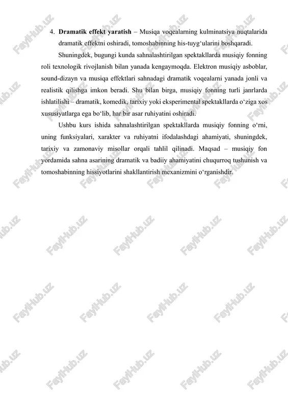lanadi. ularning paydo bo‘lishi va rivojlanishi inson tarixining turli davrlariga, ijtimoiy hayot va madaniyatning rivojlanishiga bevosita bog‘liqdir. musiqaning paydo bo‘lishi musiqa insoniyatning eng qadimiy ijtimoiy va madaniy faoliyati sifatida yuzaga kelgan. arxeologik qazilmalar va tarixiy manbalar shuni ko‘rsatadiki, insonlar tarixan ovoz va ritm orqali hissiyotlarini ifodalashga harakat qilgan. qadimiy davrlarda odamlar tabiiy tovushlardan – yomg‘ir, shamol, hayvonlarning ovozlaridan – ilhomlanib musiqiy asboblar yaratganlar. masalan, qadimiy marokash, mesopotamiya va misr hududlarida topilgan ney, bongo va sitar kabi asboblar miloddan avvalgi iii–ii ming yillikda ishlatilgan. musiqa insonning ruhiy hayoti, hissiy kayfiyatini ifodalash va guruh ichidagi ijtimoiy munosabatlarni tartibga solishda muhim vosita bo‘lgan. qadimiy odamlar marosimlar, diniy ibodatlar, urushga chiqish, yig‘ilishlar va bayramlarda musiqani faol ishlatgan. shu nuqtai nazardan, musiqa insoniyat madaniyatining ajralmas qismiga aylangan. teatrning paydo bo‘lishi teatrning paydo bo‘lishi insoniyatning ijtimoiy va madaniy rivojlanishiga bog‘liq bo‘lib, u odatda diniy marosimlar va bayramlar bilan chambarchas bog‘langan. qadimiy dunyoda odamlar voqealarni, qahramonlar hayotini, …
