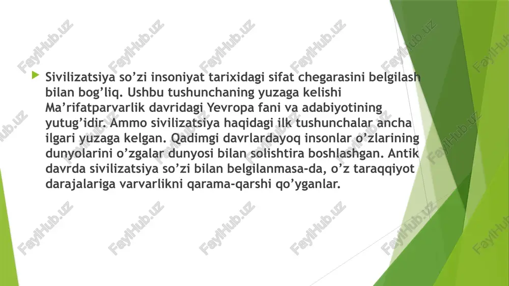 qurollar topilishi bilan birga markaziy osiyoning hindiston va mesopotamiya bilan bog‘lab turgan la]l yo‘lining muhim tuguni bo‘lgan. bu yerdan oltin va qimmatbaho metallardan ishlangan buyumlar ko‘plab topilgan. oltintepa aholisida narigi dunyoga ishonch bo‘lganligi, kinotaft (mayitsiz qabr) qabrlarini ham o‘rgatish mumkin. mil.avv. iii ming yillik oxiri ii ming yillik boshlarida jarqo‘ton, sopolitepa yodgorliklari vatanimizdagi ilk qishloq va shahar tipidagi manzilgohlarning vujudga kelishi bronza davridayoq boshlanganidan dalolatdir. mil.avv. i ming yillik boshlarida ajdodlarimiz temir qurollardan foydalana boshladilar. shu davrdan boshlab tog‘ jinslarini qayta ishlash(masalan: temir, oltin, qalay, qo‘rg‘oshin va b.) ulardan mehnat va jang qurollari tayyorlash, to‘quvchilik, quruvchilik, zargarlik va boshqa sohalar rivoj topadi. temir qurollardan foydalanish mil.avv. vii-vi asrlardayoq ulkan sug‘orish tizimlari qurilishiga sabab bo‘ladi. ortiqcha mahsulot va sinfiy tabaqalanish vujudga keladi. “avesto”da mil.avv. ii ming yillik boshlarida kohinlar, harbiylar, dehqon va hunarmandlardan iborat tabaqalar tilga olinadi. bu davrda shahar va shaharsozlik madaniyati ham taraqqiy eta boradi. natijada jamiyatda davlat, davlatchilik …